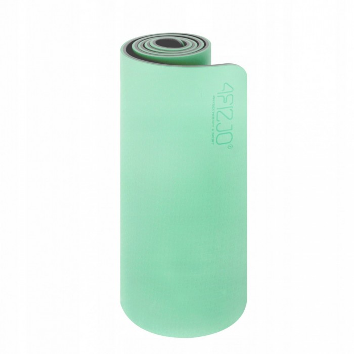Килимок (мат) спортивний 4FIZJO TPE 180 x 60 x 1 см для йоги та фітнесу Mint/Grey (P-5907739311917)
