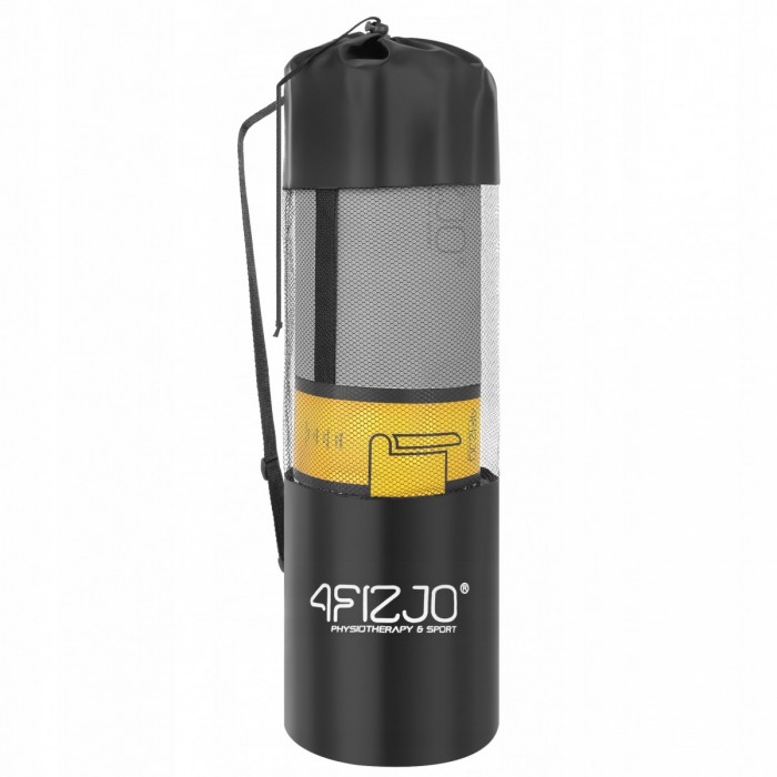 Килимок (мат) спортивний 4FIZJO TPE 180 x 60 x 1 см для йоги та фітнесу Grey/Black (P-5907739311931)