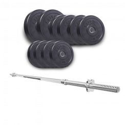 Набір Elitum TITAN штанга і гантелі з млинцями 57 кг