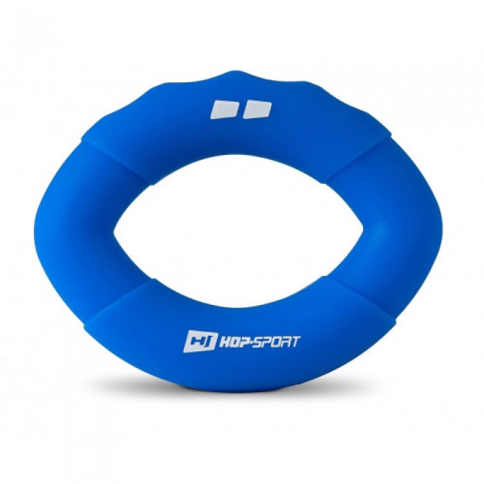 Еспандер кистьовий кільце силіконовий овальний 18,1 кг Hop-Sport HS-S018OG синій