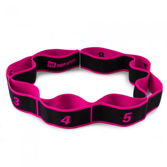 Резинка для фитнеса тканевая 12-30 кг HS-N904GB розовая