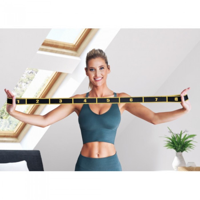 Тканевая резинка для фитнеса 12-30 кг HS-N904GB желтая