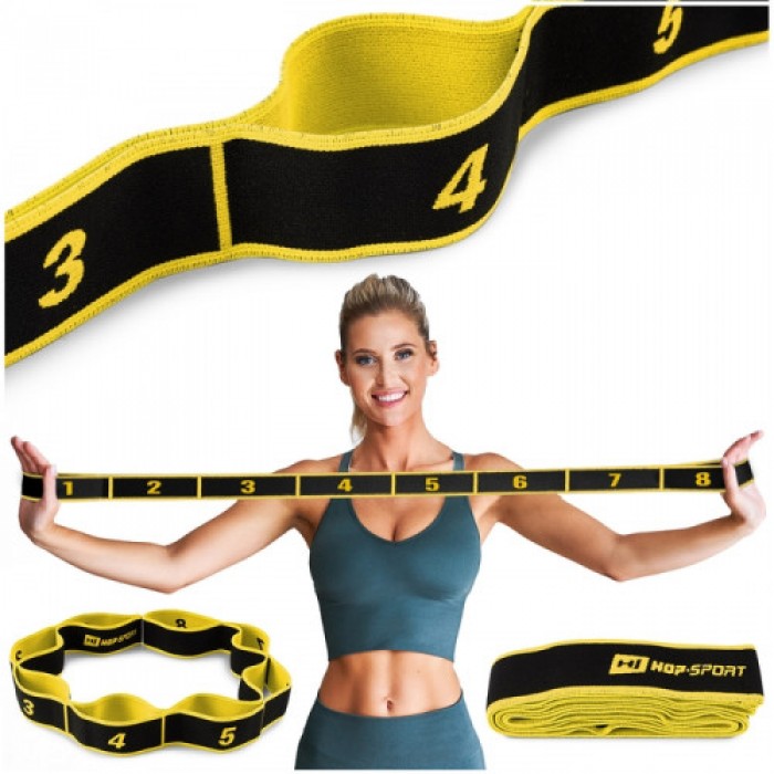 Тканевая резинка для фитнеса 12-30 кг HS-N904GB желтая