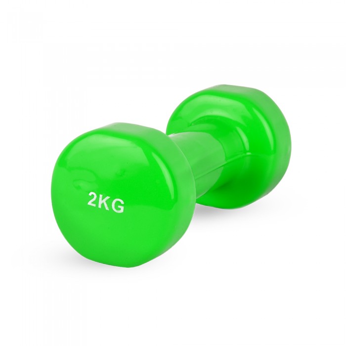Гантель для фитнеса 2 кг 1шт виниловая Stein зеленая