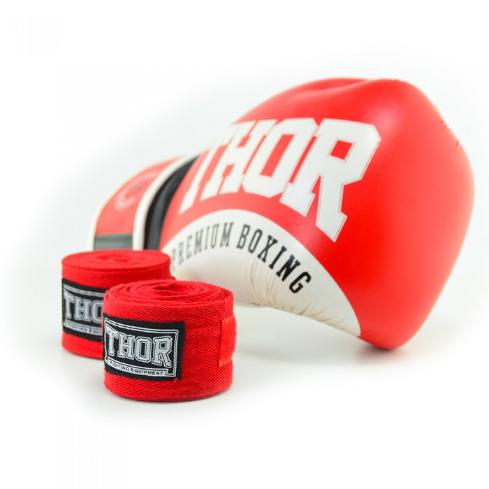Бинт еластичний THOR 400 см. / Червоний