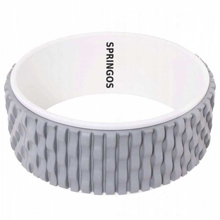 Колесо для йоги та фітнесу Springos Dharma FA0205 Grey / White