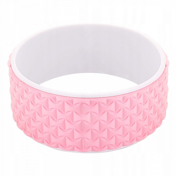 Колесо для йоги та фітнесу Springos Dharma YG0019 Pink / White