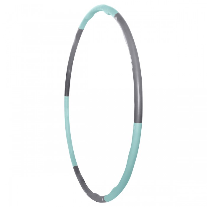 Хулахуп обруч для похудения массажный SportVida 100 см 1.2 кг SV-HK0337 Grey/Sky Blue