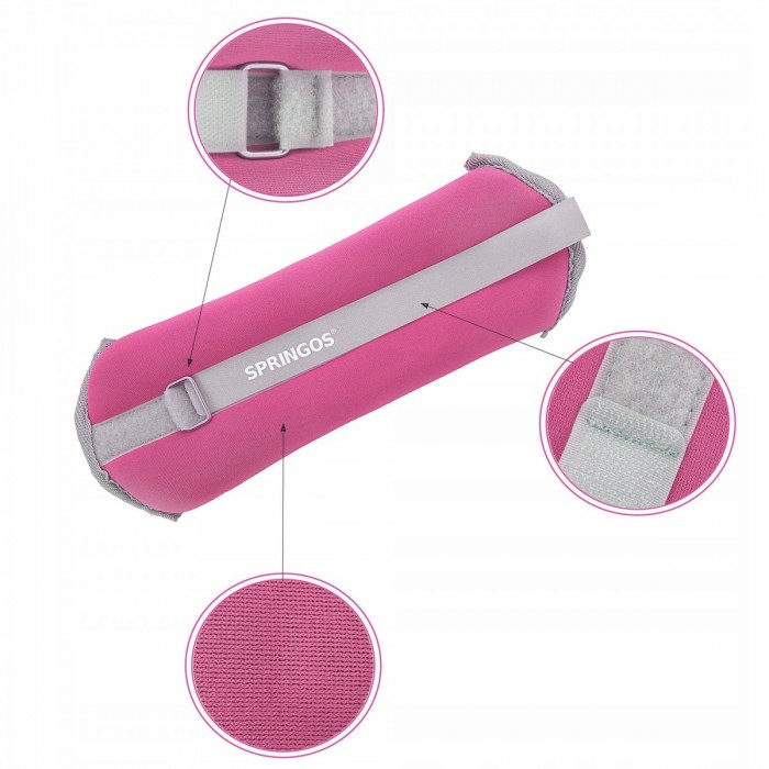 Утяжелители-манжеты для ног и рук Springos 2 x 0.5 кг FA0070