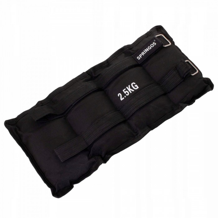 Утяжелители-манжеты для ног и рук Springos 2 x 2.5 кг FA0007