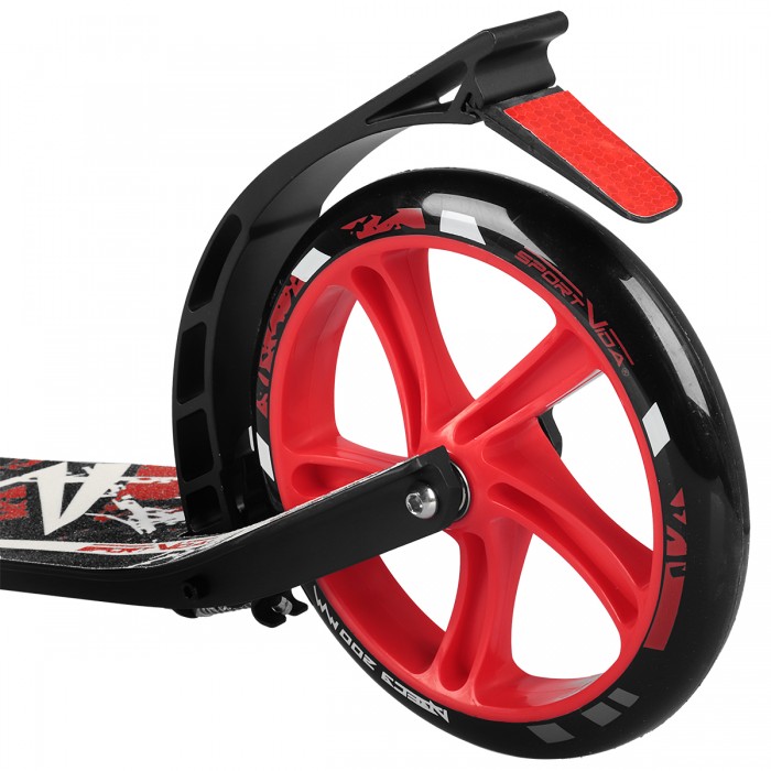 Самокат с ручным тормозом SportVida PU 200 мм SV-MC0001