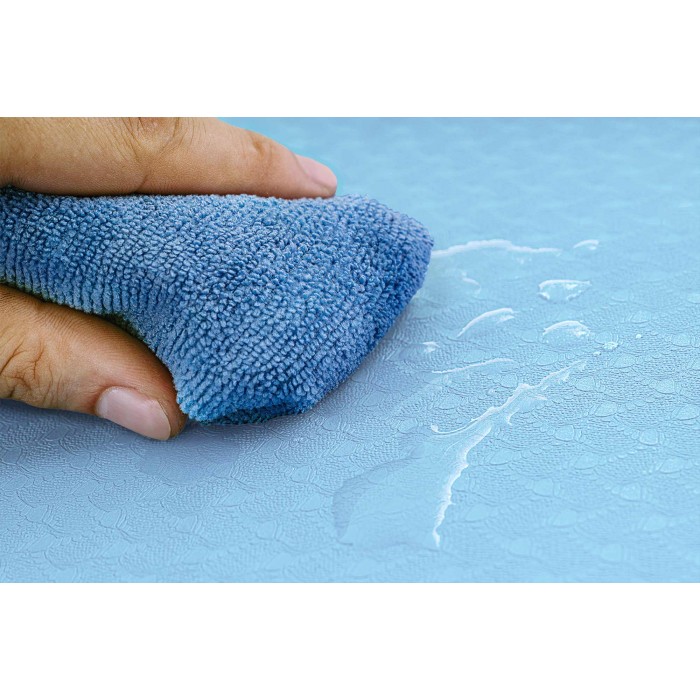 Коврик для йоги и фитнеса Hop-Sport TPE 0,6 см HS-T006GM сине-голубой