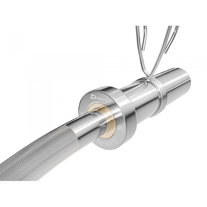 Гриф для штанги W-образный Hop-Sport 120 см (50мм) 2021