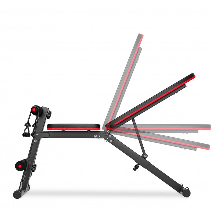 Набор Hop-Sport Strong 40 кг штанга с блинами со скамьей HS-1030