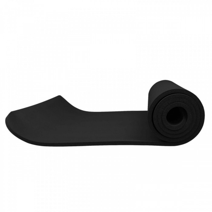 Коврик (мат) для йоги и фитнеса Springos NBR 1 см YG0005 Black