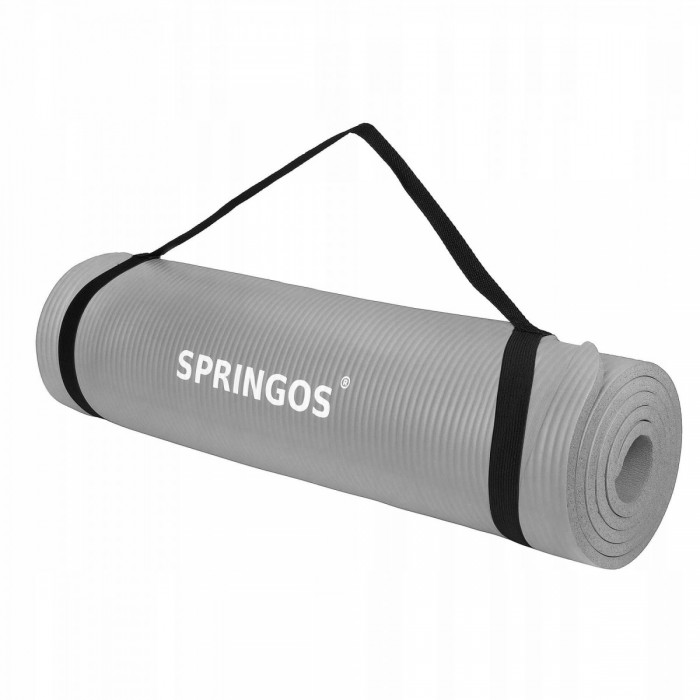 Коврик для фитнеса Springos NBR 1 см YG0032 Grey