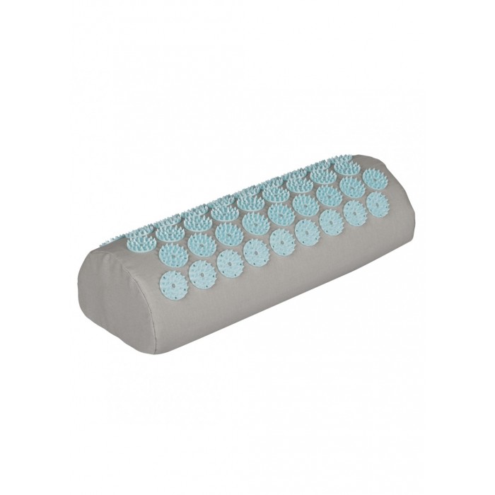 Аппликатор Кузнецова / Массажный коврик акупунктурный с валиком SportVida 130 x 50 см SV-HK0410 Grey/Sky Blue