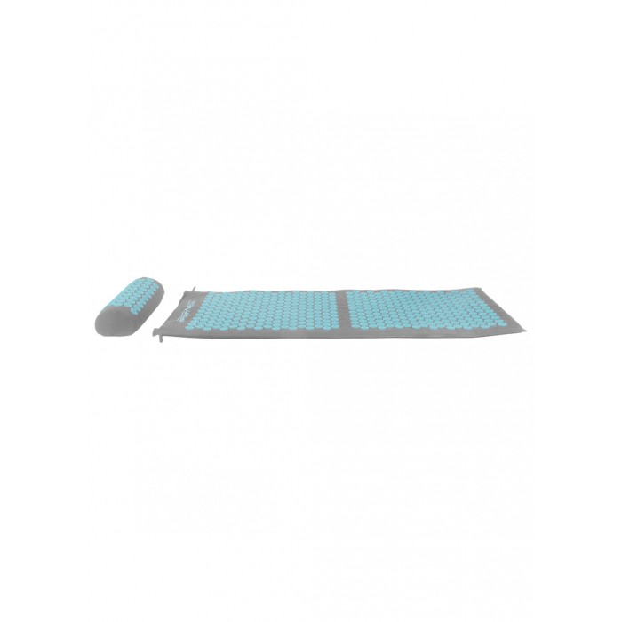Аппликатор Кузнецова / Массажный коврик акупунктурный с валиком SportVida 130 x 50 см SV-HK0410 Grey/Sky Blue