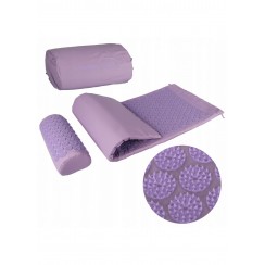 Массажный коврик с валиком SportVida Аппликатор Кузнецова 130 x 50 см SV-HK0411 Purple/Purple