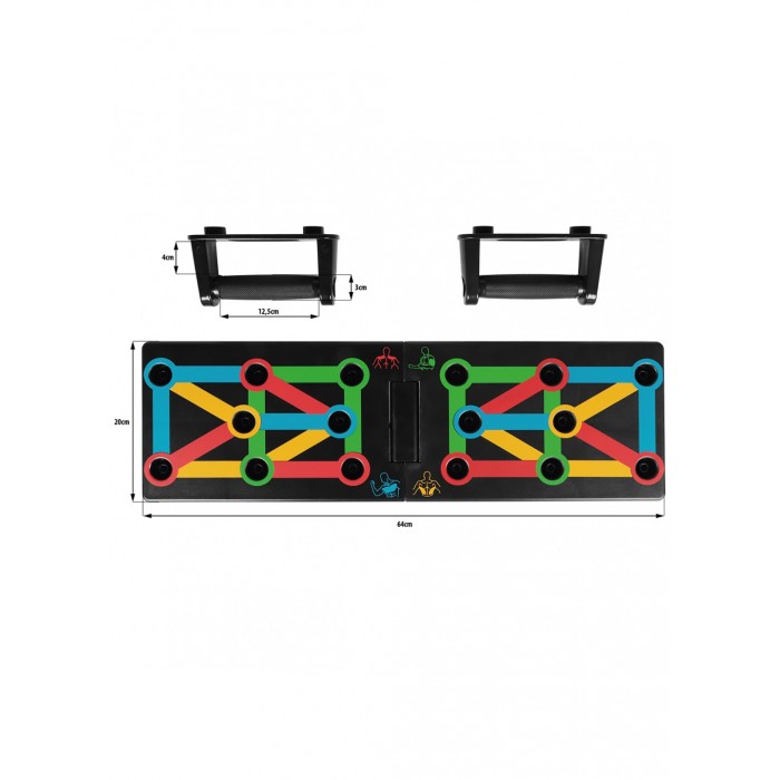 Дошка для віджимань зі змінним хватом SportVida Push-up Bars SV-HK0376