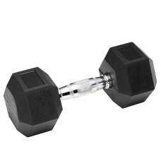 Гантель гексогональний обрезиненная Stein 40 кг