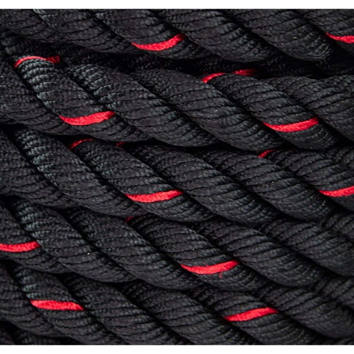 Канат тренировочный 4FIZJO Battle Rope 15 м для кроссфита Black (P-5907739312266)