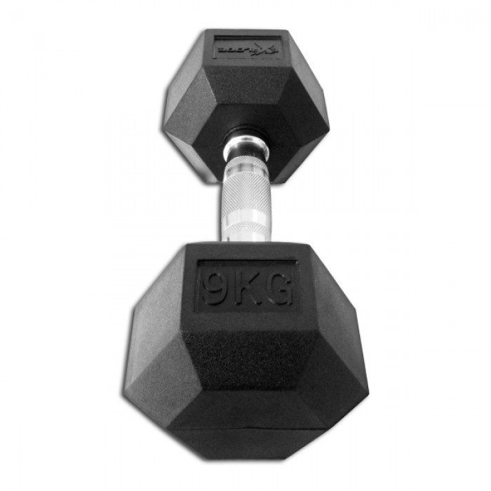 Гантель гексагональная обрезиненная Explode 9 кг PD-108-09
