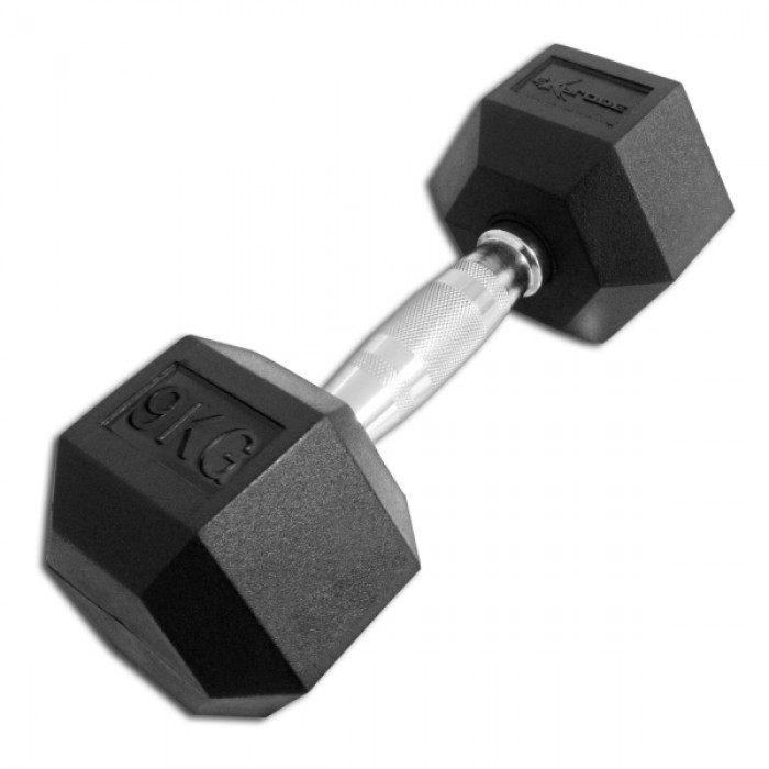 Гантель гексагональная обрезиненная Explode 9 кг PD-108-09