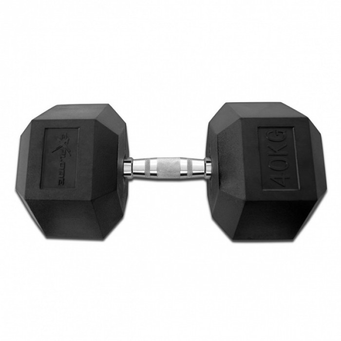 Гантель гексагональная обрезиненная Explode 40 кг PD-108-40