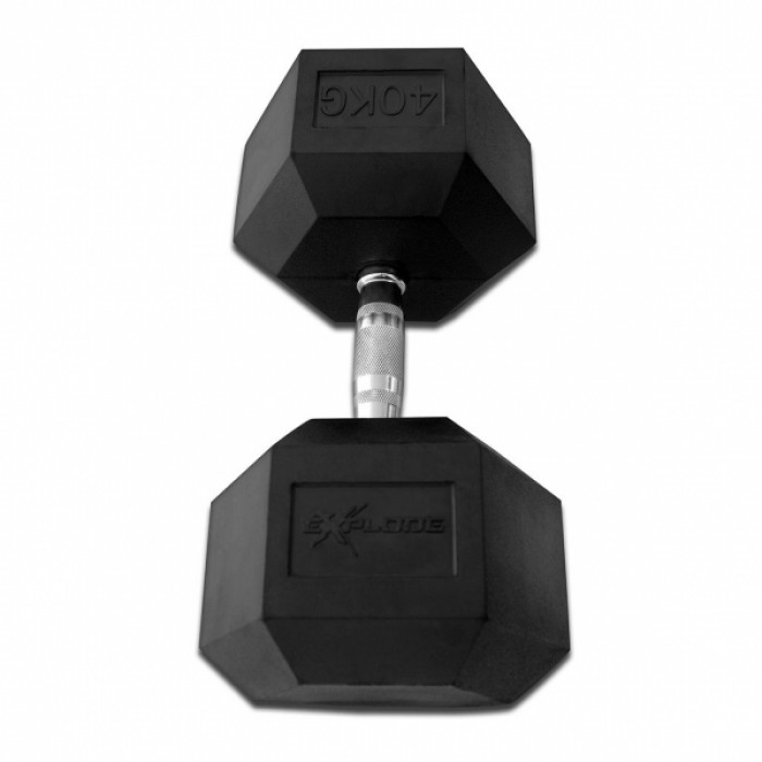Гантель гексагональная обрезиненная Explode 40 кг PD-108-40