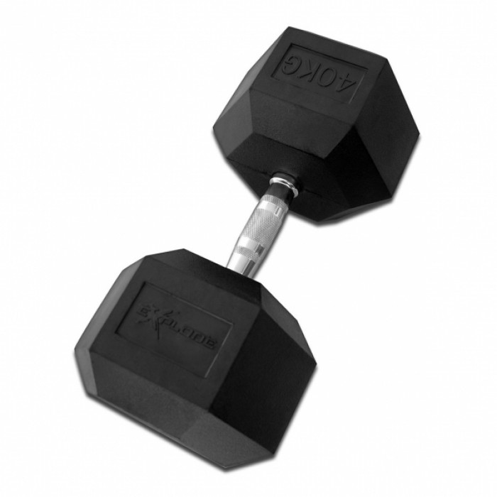 Гантель гексагональная обрезиненная Explode 40 кг PD-108-40