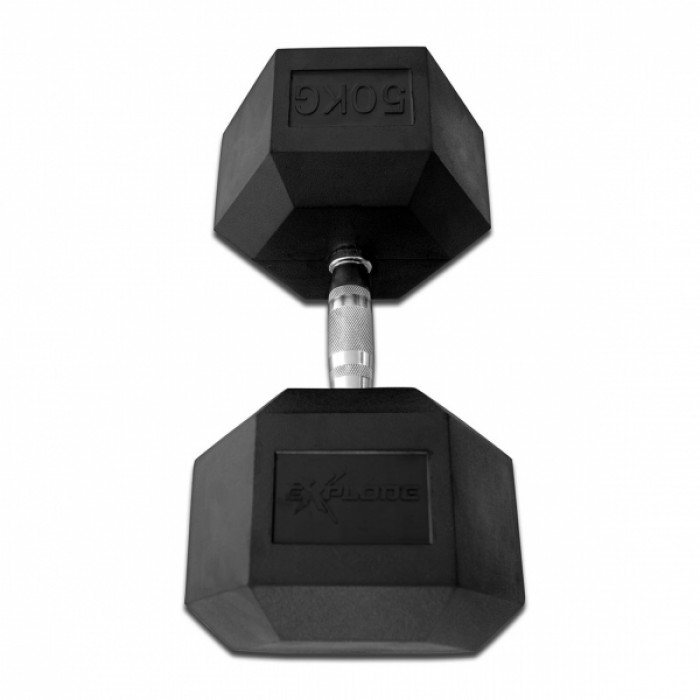 Гантель гексагональная обрезиненная Explode 50 кг PD-108-50