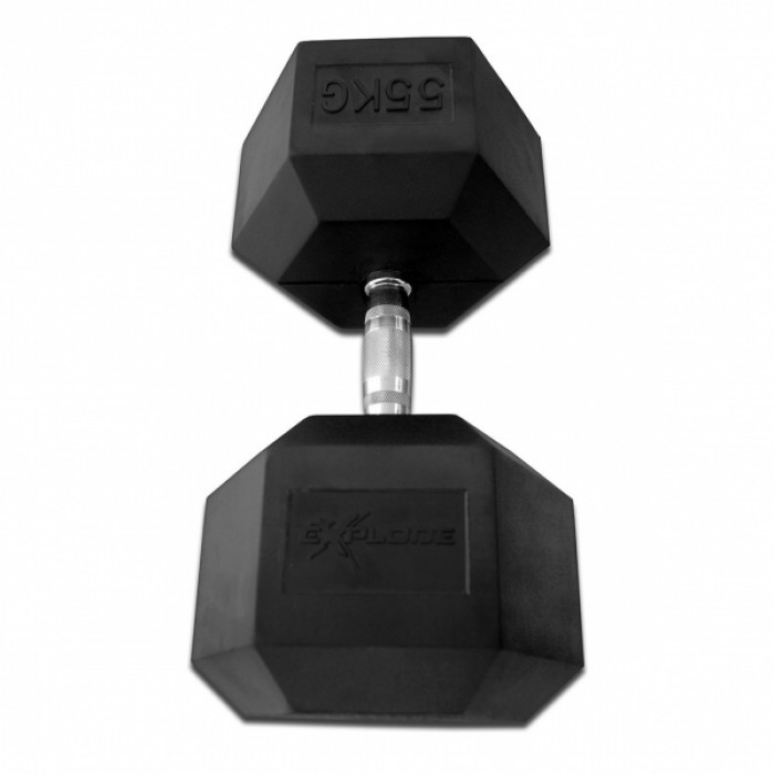 Гантель гексагональная обрезиненная Explode 55 кг PD-108-55
