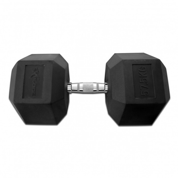 Гантель гексагональная обрезиненная Explode 57,5 кг PD-108-57,5