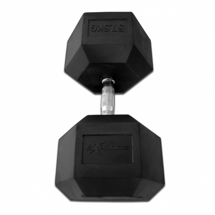 Гантель гексагональная обрезиненная Explode 57,5 кг PD-108-57,5