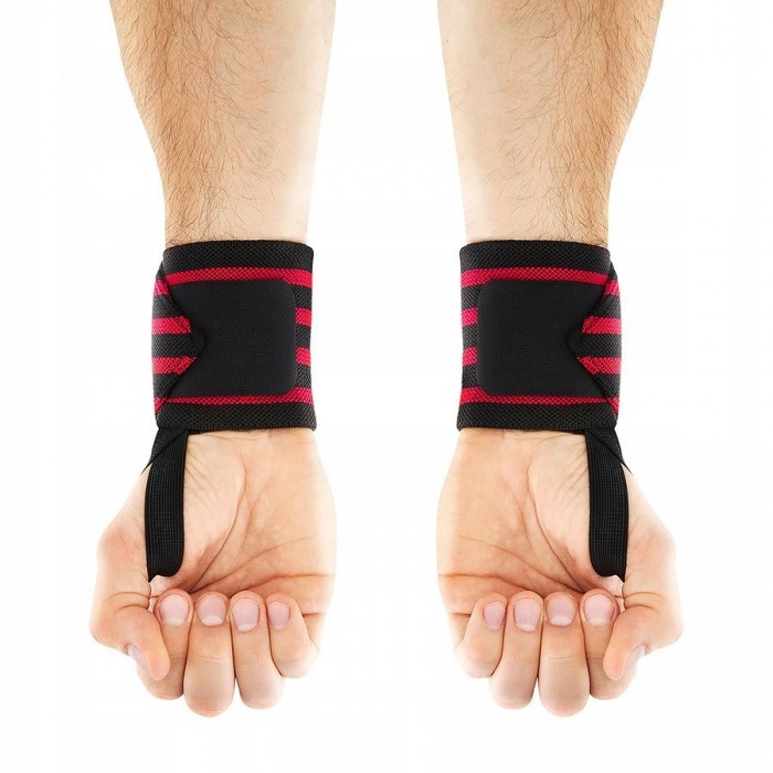 Бинты для запястий (кистевые бинты) 4FIZJO Wrist Wraps Black/Red (P-5907739313003)