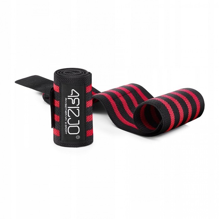 Бинты для запястий (кистевые бинты) 4FIZJO Wrist Wraps Black/Red (P-5907739313003)