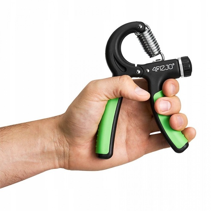 Еспандер кистьовий пружинний з регульованим навантаженням 4FIZJO 10-40 кг 4FJ0253 Black/Green