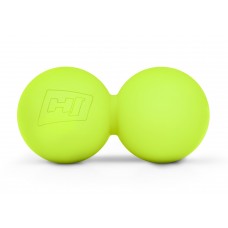 Силіконовий масажний подвійний м'яч 63 мм Hop-Sport HS-S063DMB салатовий