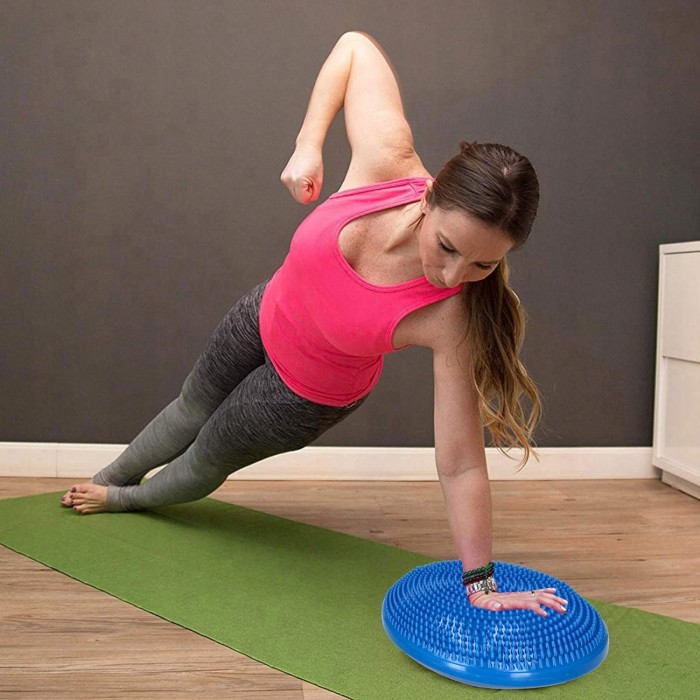 Балансувальна подушка (сенсомоторна) масажна Springos FA0081 Blue