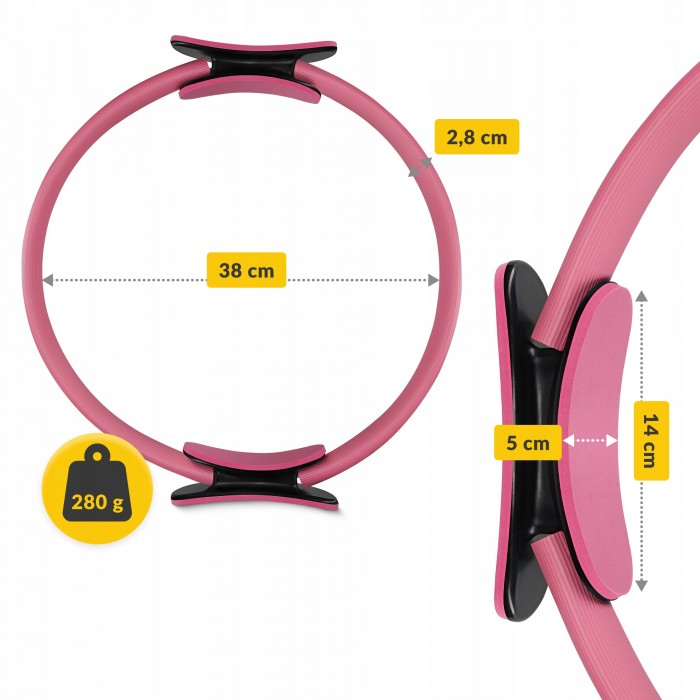 Кольцо для пилатеса 4FIZJO Pilates Ring Pink (P-5907739313058)