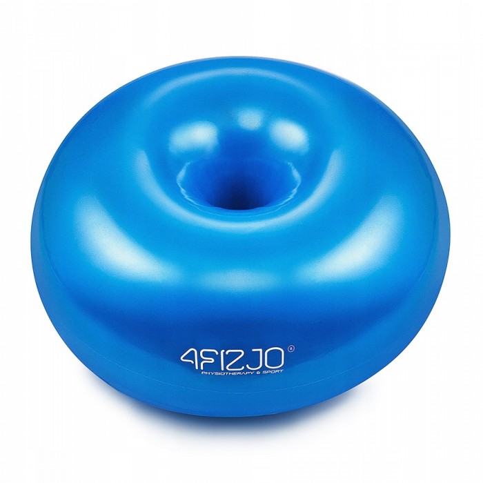 Мяч для фитнеса (пончик) 4FIZJO Air Ball Donut 50 x 27 см Anti-Burst Blue (P-5907739312969)