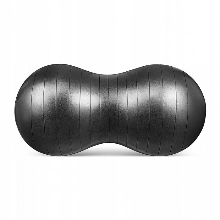Мяч для фитнеса (арахис) 4FIZJO Air Ball Peanut 45 x 90 см Anti-Burst Black (P-5907739312938)