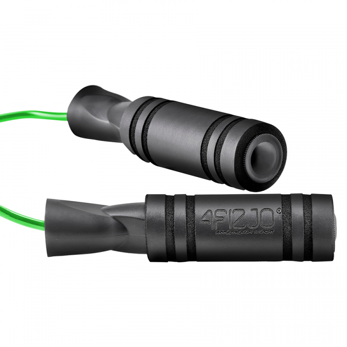 Скакалка з підшипниками 4FIZJO Basic Black/Green (P-5907739313157)