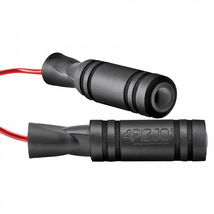 Скакалка з підшипниками 4FIZJO Basic Black/Red (P-5907739313133)