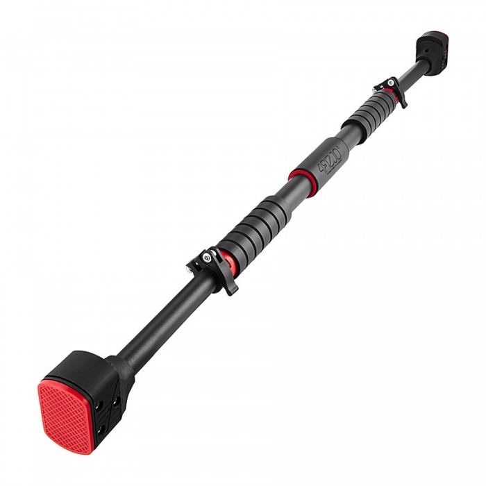 Турник в дверной проем раздвижной 4FIZJO PRO 72-110 см Black/Red (P-5907739313263)