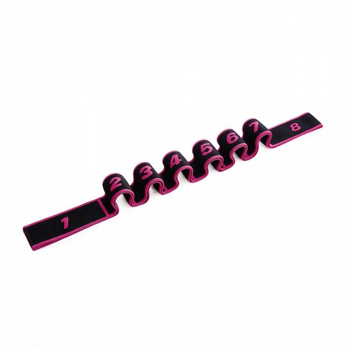 Еспандер з петлями для розтяжки тканинний 4FIZJO 90 см Black/Pink (P-5907739313782)
