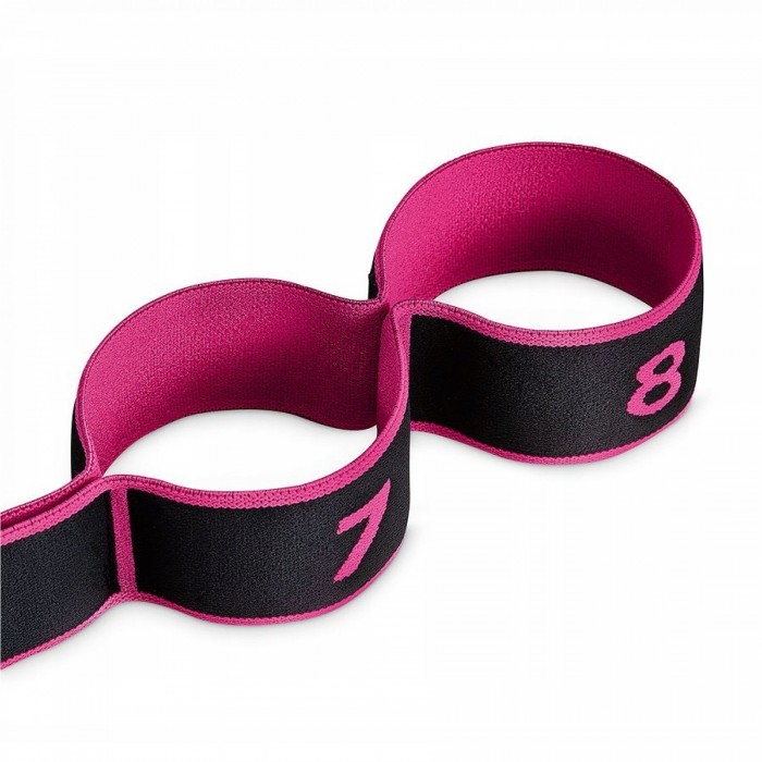 Еспандер з петлями для розтяжки тканинний 4FIZJO 90 см Black/Pink (P-5907739313782)