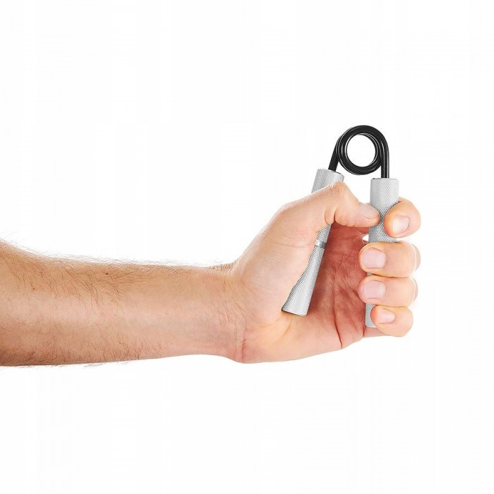 Эспандер кистевой 4FIZJO 45 кг металлический Silver (P-5907739313386)