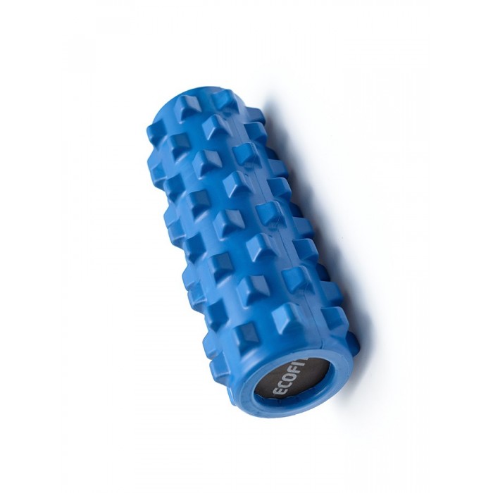 Масажний ролик (валик, ролер) 32*12,5см Ecofit MDF022 синій